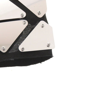 プラダ ミラーパネル P126UR S222 コットン シルバー/ブラック ミニスカート 0333【中古】PRADA