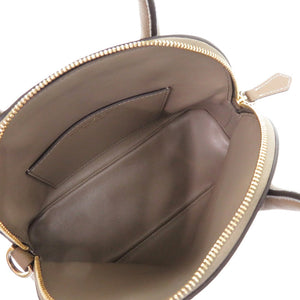 美品 ボナベンチュラ 2way エマバッグ 22シュリンク BBGT1-ET シュリンクカーフレザー ゴールド金具 エトープ 茶 ハンドバッグ 0342【中古】BONAVENTURA