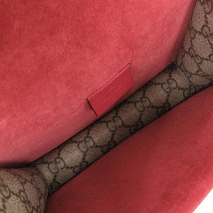 美品 グッチ ディオニュソス GGスプリーム スエード 421970 ベージュ レッド チェーンショルダーバッグ ショルダーバッグ 0349【中古】GUCCI