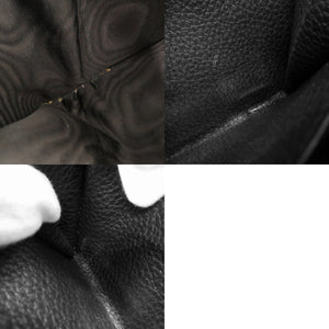 プラダ レザー ブラック 二つ折り財布 黒 0353【中古】PRADA