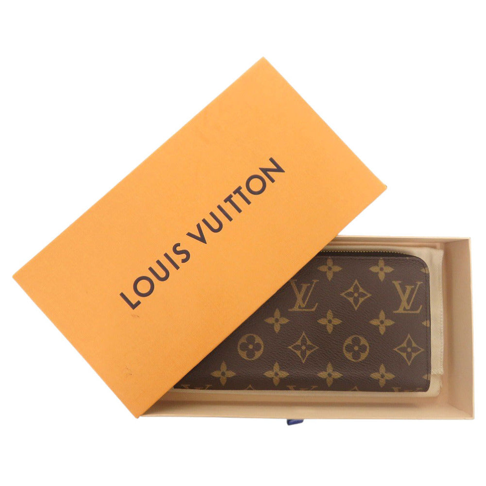 新品同様 ルイ ヴィトン ジッピーウォレット フューシャ モノグラム M41895 ICタグ 長財布 LV 0364【中古】LOUIS VUITTON