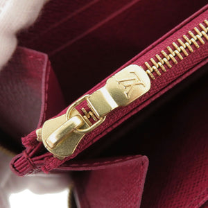 新品同様 ルイ ヴィトン ジッピーウォレット フューシャ モノグラム M41895 ICタグ 長財布 LV 0364【中古】LOUIS VUITTON