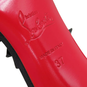 新品同様 クリスチャンルブタン BOW BOW 20ANS 100 20周年 リボン PVC ブラック 黒 サンダル 0367【中古】Christian Louboutin