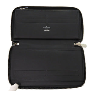 美品 ルイ ヴィトン ジッピーオーガナイザー N60111 ダミエグラフィットキャンバス ブラック 長財布 黒 LV 0370【中古】LOUIS VUITTON