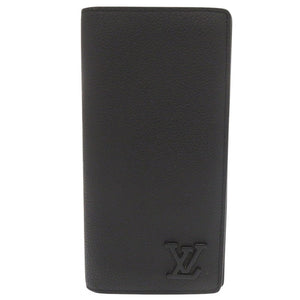 美品 ルイ ヴィトン ポルトフォイユ ブラザ NM LV アエログラム M69980 IC ブラック 長財布 黒 LV 0371【中古】LOUIS VUITTON