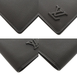 美品 ルイ ヴィトン ポルトフォイユ ブラザ NM LV アエログラム M69980 IC ブラック 長財布 黒 LV 0371【中古】LOUIS VUITTON
