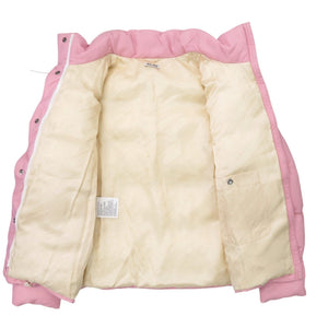 新品同様 ミュウミュウ ML565 1VZ6 サイズ40 ダウンジャケット ナイロン ピンク 0380【中古】MIUMIU