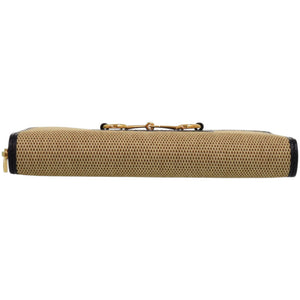 美品 グッチ 1955 ホースビット 621889 0416 キャンバス レザー ベージュ 長財布 0392【中古】GUCCI