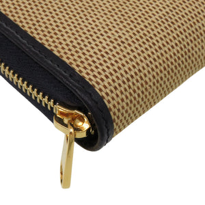 美品 グッチ 1955 ホースビット 621889 0416 キャンバス レザー ベージュ 長財布 0392【中古】GUCCI