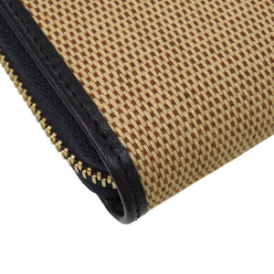 美品 グッチ 1955 ホースビット 621889 0416 キャンバス レザー ベージュ 長財布 0392【中古】GUCCI