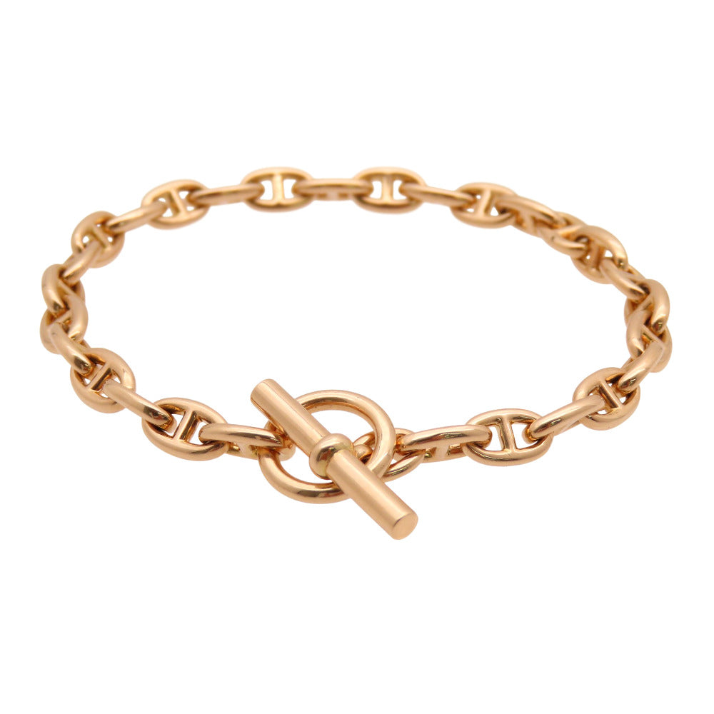 新品同様 エルメス シェーヌダンクル TPM 28コマ K18PG ブレスレット 750 ピンクゴールド ジュエリー 0411【中古】HERMES メンズ レディース ユニセックス