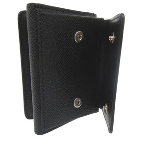 未使用品 メゾン マルジェラ 4ステッチ スリーフォールドウォレット 三つ折り財布 ミニ財布 豆財布 SA2UI0005 レザー ブラック 0439【中古】Maison Margiela