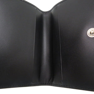 未使用品 メゾン マルジェラ 4ステッチ スリーフォールドウォレット 三つ折り財布 ミニ財布 豆財布 SA2UI0005 レザー ブラック 0439【中古】Maison Margiela