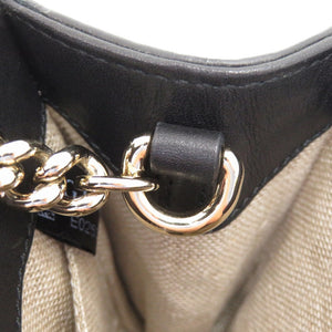 新品同様 グッチ マイクログッチシマ チェーン 449636 467891 レザー ブラック 黒 ショルダーバッグ 0449【中古】GUCCI