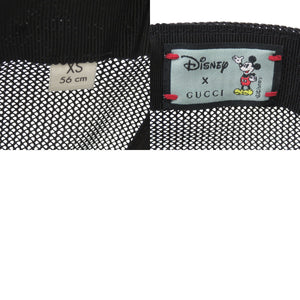 美品 グッチ ディズニーコラボ ベースボールキャップ XS 56cm ミッキー 602979 ポリエステル コットン ブラウン 帽子 0458【中古】GUCCI