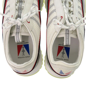 未使用 ルイ ヴィトン アメリカズカップ2017 FD0127 パテントレザー ナイロン ホワイト ブラック サイズ5 スニーカー LV 0462【中古】LOUIS VUITTON