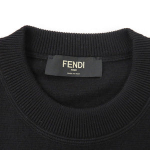 新品同様 フェンディ バッグバグズ モンスター FZZ113 ウール ブラック ニット 黒 0466【中古】FENDI