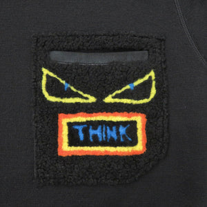 新品同様 フェンディ バッグバグズ モンスター FZZ113 ウール ブラック ニット 黒 0466【中古】FENDI