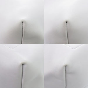 美品 ジルサンダー ドローストリング レザー ライトグレー ハンドバッグ 0468【中古】JIL SANDER