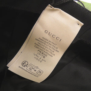 新品同様 グッチ GGロゴ ベースボールキャップ サイズM モヘア ウール ブラック 帽子 キャップ 黒 0469【中古】GUCCI