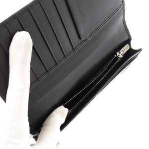 未使用 ブルガリ セルペンティ スカリエ マン 284731 レザー ブラック 長財布 黒 0501【中古】BVLGARI