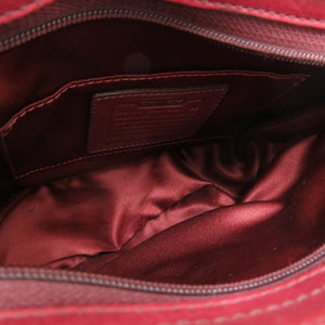 美品 コーチ パッチワーク ハンドバッグ レザー レッド 0512【中古】COACH