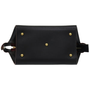 新品同様 ロンシャン ル プリアージュ エリタージュ レオパード レザー ブラック 黒 ハンドバッグ 0515【中古】Longchamp