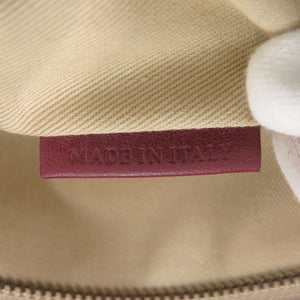 美品 モラビト オートグラフ トートGM コットン/カーフレザー レッド トートバッグ 赤 0516【中古】MORABITO