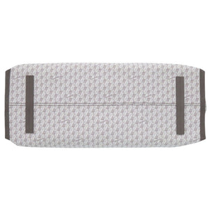 新品同様 モラビト オートグラフ トートGM コットン/カーフレザー ホワイト トートバッグ 白 0517【中古】MORABITO