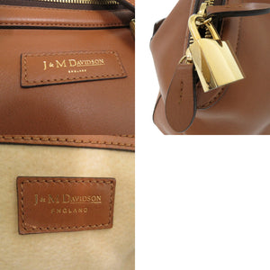 美品 ジェイアンドエムデヴィッドソン 2WAY 斜めがけ 肩がけ ハンドバッグ レザー ブラウン 0519【中古】J&M Davidson