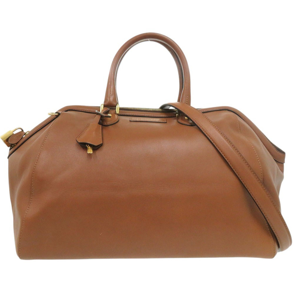 美品 ジェイアンドエムデヴィッドソン 2WAY 斜めがけ 肩がけ ハンドバッグ レザー ブラウン 0519【中古】J&M Davidson