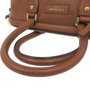 美品 ジェイアンドエムデヴィッドソン 2WAY 斜めがけ 肩がけ ハンドバッグ レザー ブラウン 0519【中古】J&M Davidson