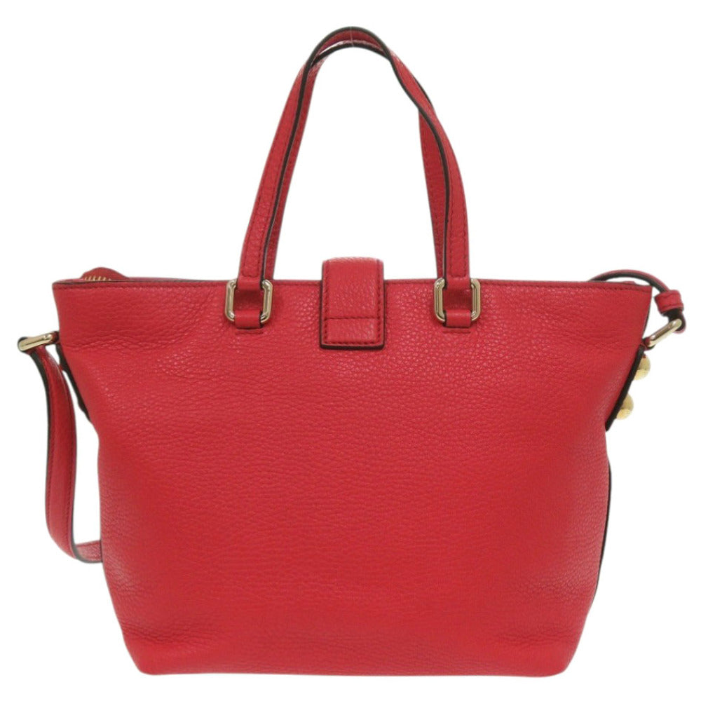 美品 ドルチェアンドガッバーナ BB6222 レザー レッド 2way ショルダーバッグ 赤 0520【中古】DOLCE&GABBANA