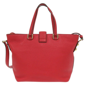 美品 ドルチェアンドガッバーナ BB6222 レザー レッド 2way ショルダーバッグ 赤 0520【中古】DOLCE&GABBANA