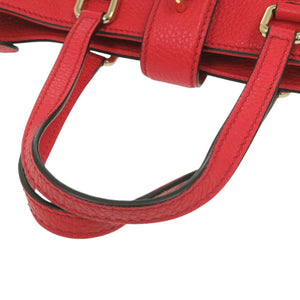 美品 ドルチェアンドガッバーナ BB6222 レザー レッド 2way ショルダーバッグ 赤 0520【中古】DOLCE&GABBANA