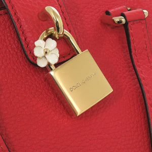 美品 ドルチェアンドガッバーナ BB6222 レザー レッド 2way ショルダーバッグ 赤 0520【中古】DOLCE&GABBANA
