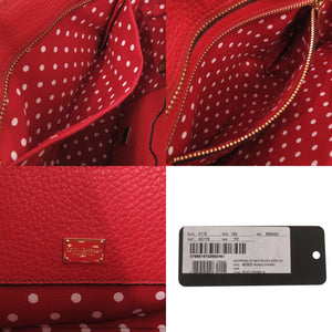 美品 ドルチェアンドガッバーナ BB6222 レザー レッド 2way ショルダーバッグ 赤 0520【中古】DOLCE&GABBANA
