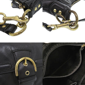 コーチ F24687 レザー ブラック 2way ショルダーバッグ 黒 0539【中古】GUCCI
