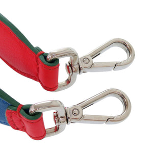 美品 フェンディ レザー レッド 赤青 ショルダーストラップ 0540【中古】FENDI