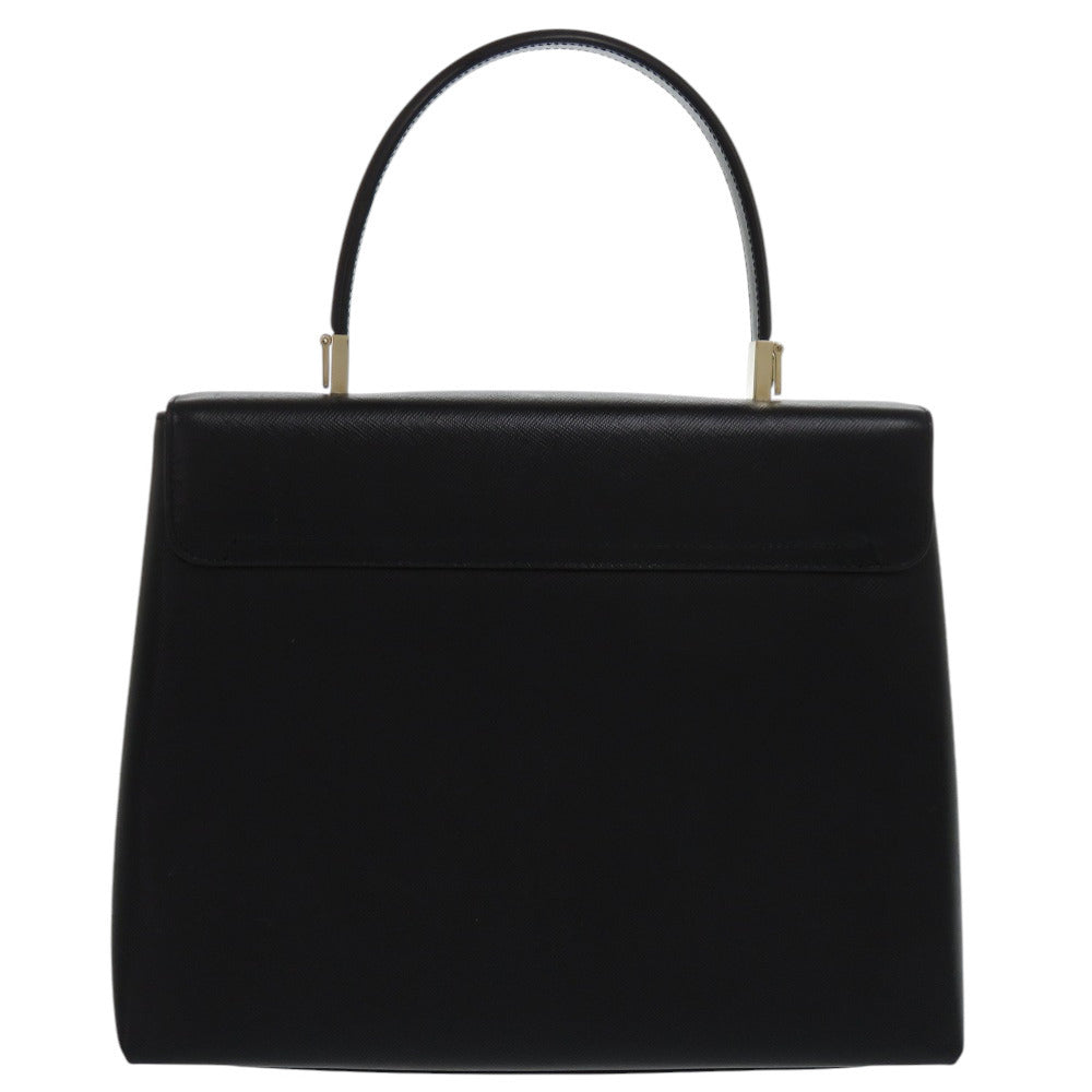 美品 サルヴァトーレフェラガモ ガンチーニ AF-21 0290 レザー ブラック 黒 ハンドバッグ 0541【中古】Salvatore Ferragamo