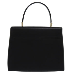 美品 サルヴァトーレフェラガモ ガンチーニ AF-21 0290 レザー ブラック 黒 ハンドバッグ 0541【中古】Salvatore Ferragamo