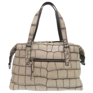 美品 ファルディ 2WAY JRA マットクロコ ベージュ ボストンバッグ ハンドバッグ 0543【中古】FURDI