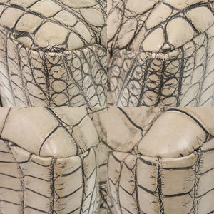 美品 ファルディ 2WAY JRA マットクロコ ベージュ ボストンバッグ ハンドバッグ 0543【中古】FURDI