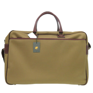 未使用 ハンティングワールド サファリ ポリエステル カーキ ボストンバッグ 0553【中古】HUNTING WORLD