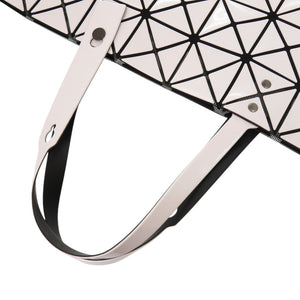 美品 イッセイミヤケ BAOBAO バオバオ LUCENT PRO-3 BB53-AG071-1 PVC ホワイト 白 トートバッグ 0559【中古】ISSEY MIYAKE