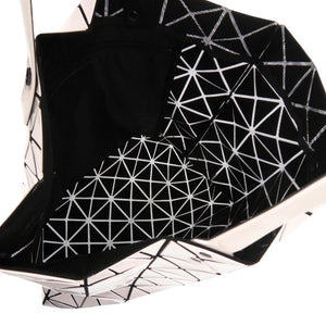 美品 イッセイミヤケ BAOBAO バオバオ LUCENT PRO-3 BB53-AG071-1 PVC ホワイト 白 トートバッグ 0559【中古】ISSEY MIYAKE