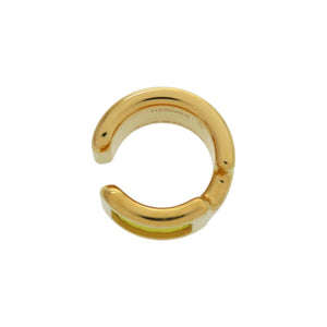 新品同様 エルメス イヤーカフ オランプPM メタル ヴォーエプソン イエロー 黄 イヤリング 0572【中古】HERMES