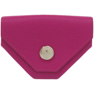 美品 エルメス ヴァンキャトル ヴォーエプソン ローズパープル A刻印 紫 コインケース 財布 0574【中古】HERMES