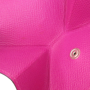 美品 エルメス ヴァンキャトル ヴォーエプソン ローズパープル A刻印 紫 コインケース 財布 0574【中古】HERMES