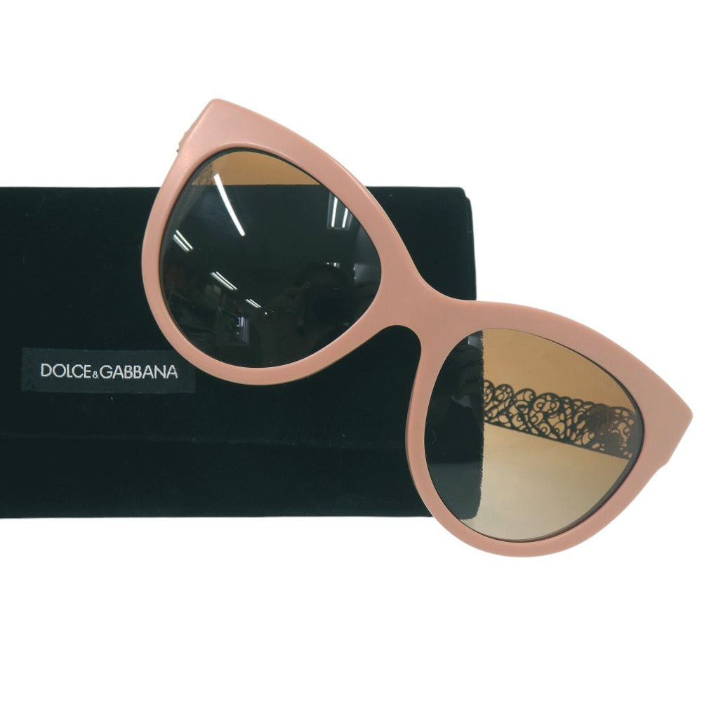新品同様 ドルチェアンドガッバーナ Filigrana Matte Powder サングラス キャットアイズ DG 4211 258513 プラスチック ピンク 0575【中古】DOLCE&GABBANA